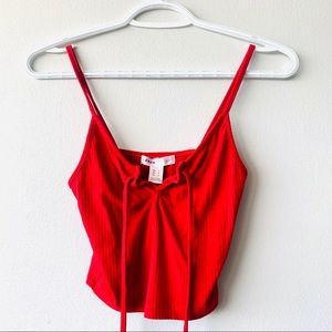 2/$13 - Cropped red tank top